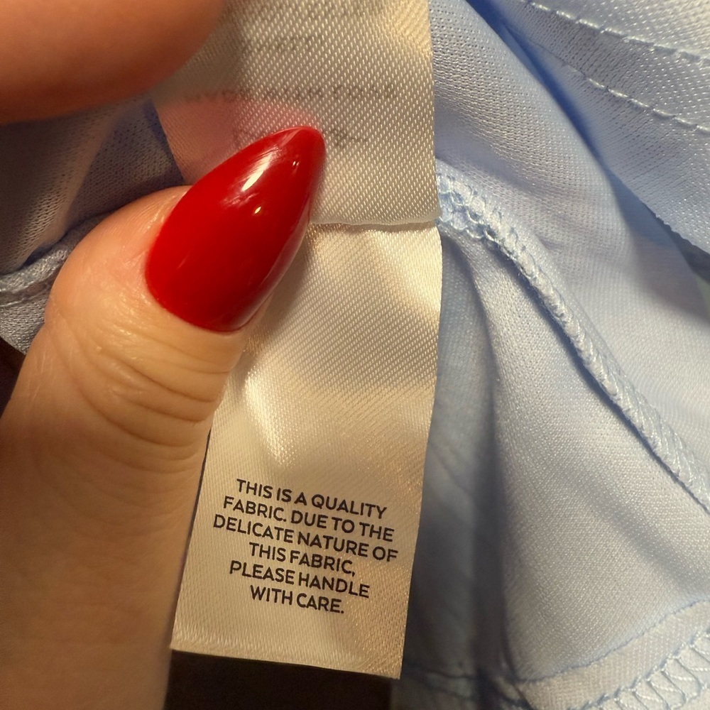 Lulus Lovely Flirtation Light Blue Tulle Strapless Bustier Mini Dress size L - Picture 11 of 11